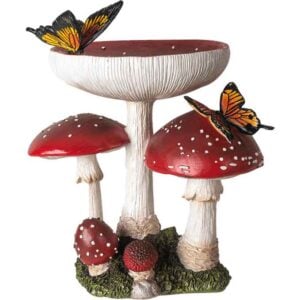 Toadstools with Butterflies Statue