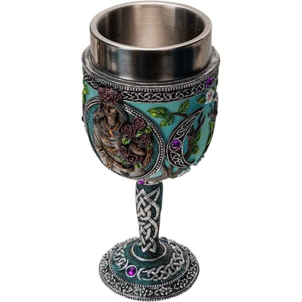 Triple Goddess Maiden Goblet