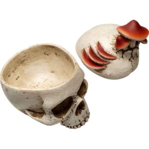 Mushroom Skull Trinket Box