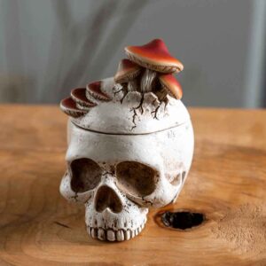 Mushroom Skull Trinket Box