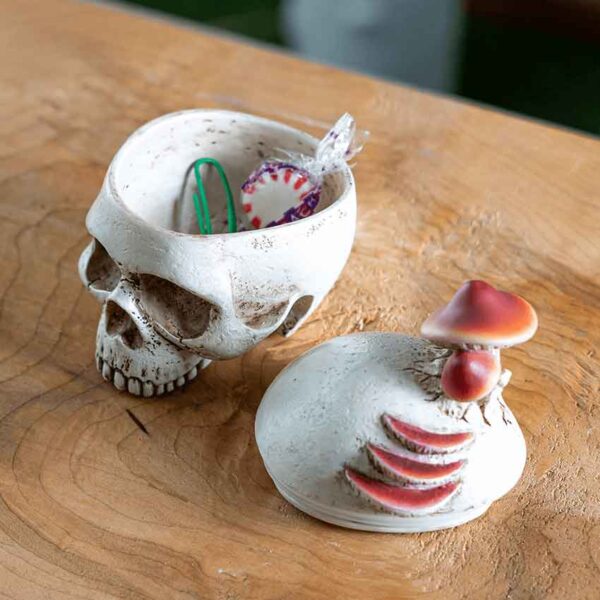 Mushroom Skull Trinket Box