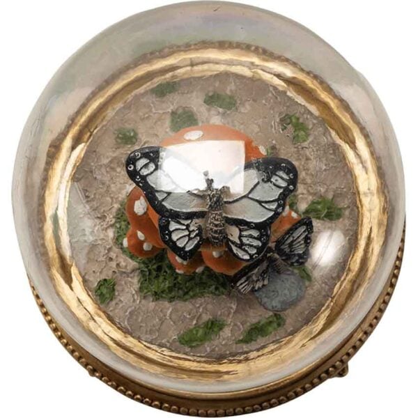 Butterflies on Mushrooms Statue