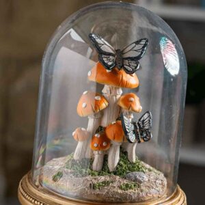 Butterflies on Mushrooms Statue