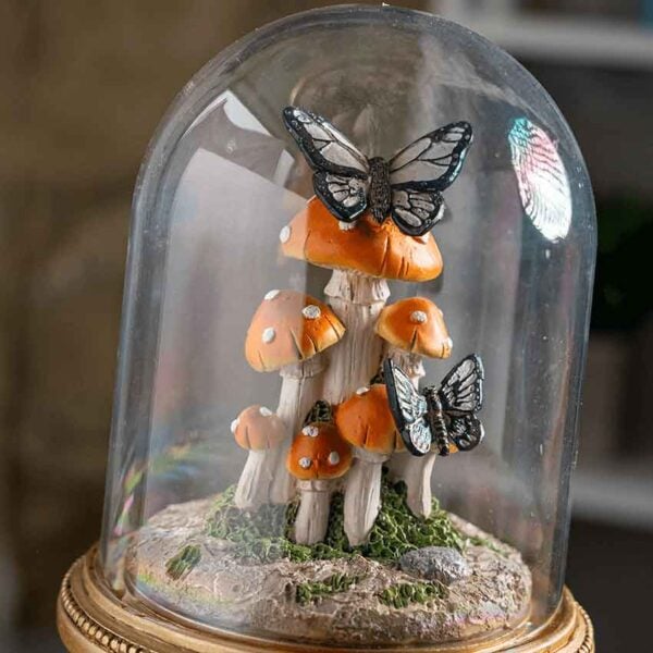 Butterflies on Mushrooms Statue