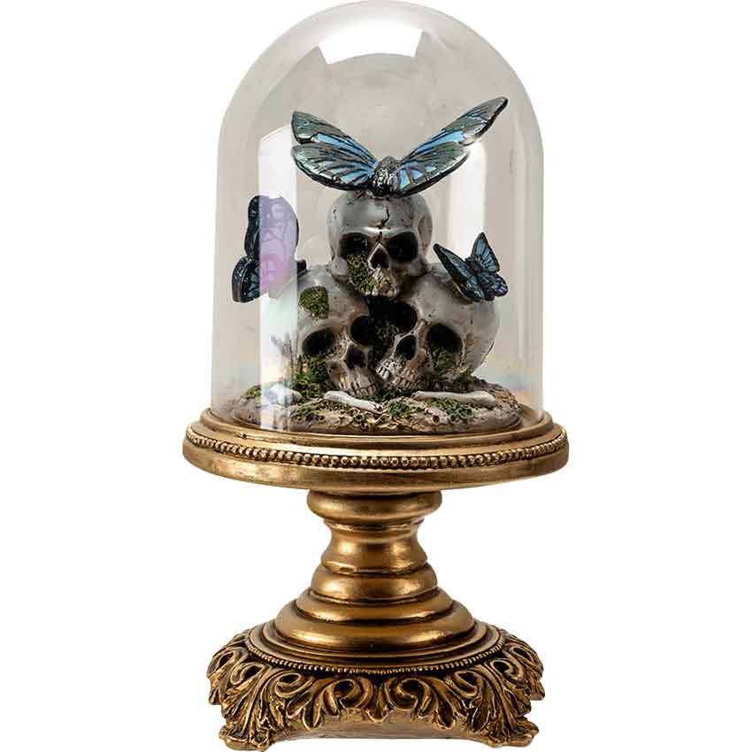 Butterflies on Skulls Statue