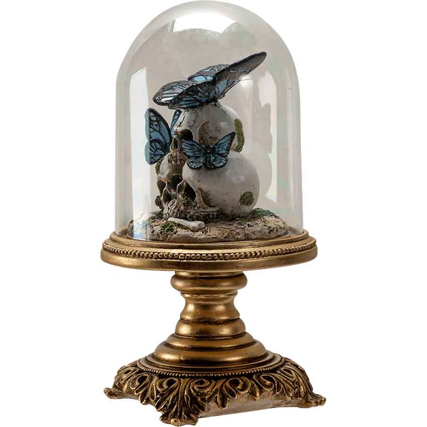 Butterflies on Skulls Statue