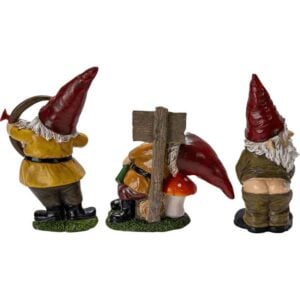 Naughty Gnome Statue Set