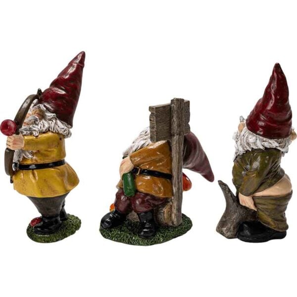 Naughty Gnome Statue Set