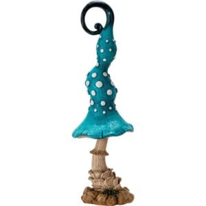 Blue Toadstool Mushroom Statue