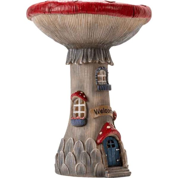Tall LED Mushroom House Statue