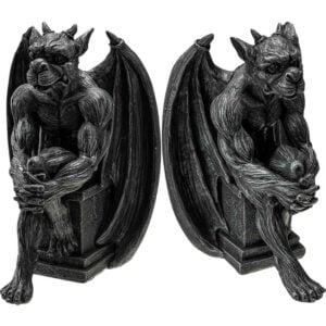 Lounging Gargoyle Bookends