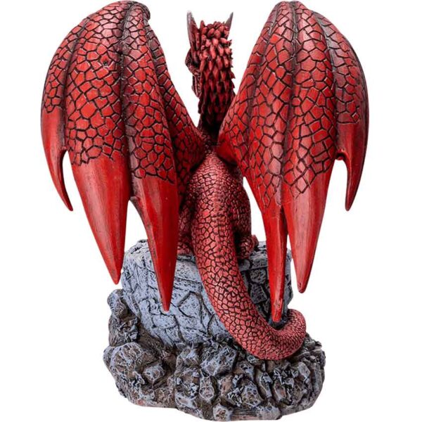 Fire Dragon with Hatchling Statue