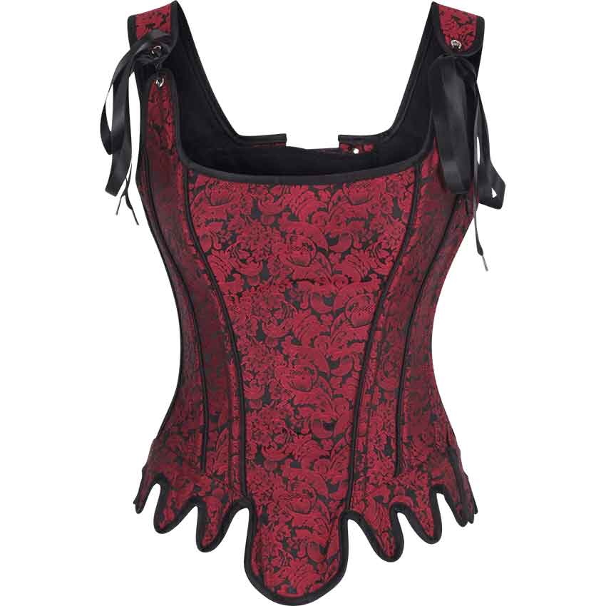 Charity Maroon Overbust Corset