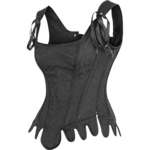 Wisdom Black Brocade Corset
