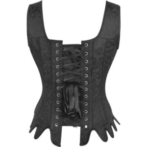 Wisdom Black Brocade Corset