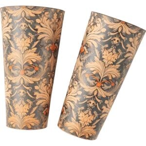 Muted Blue and Beige Wrist Bracers