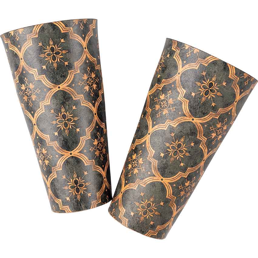 Medieval Quatrefoil Wrist Bracers