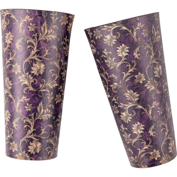 Purple Flourish Wrist Bracers