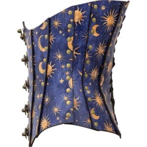 Celestial Midnight Leather Corset