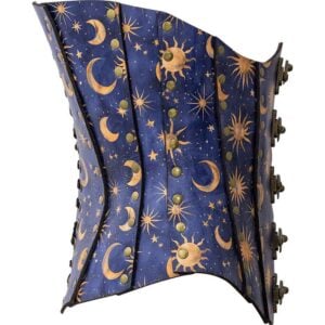 Celestial Midnight Leather Corset