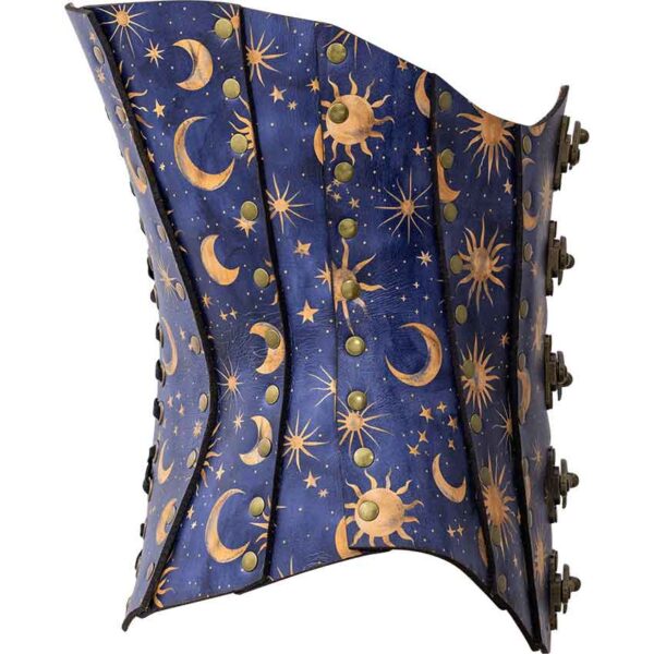 Celestial Midnight Leather Corset