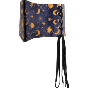 Celestial Midnight Snap Front Waist Cincher