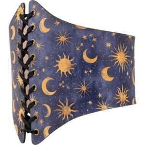Celestial Midnight Leather Waist Cincher