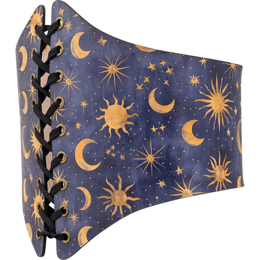 Celestial Midnight Leather Waist Cincher
