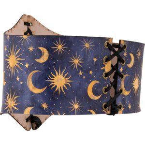 Celestial Midnight Leather Waist Cincher