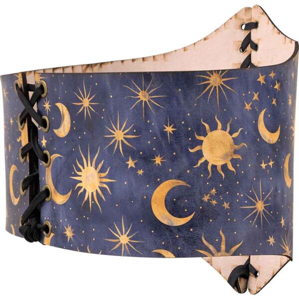 Celestial Midnight Leather Waist Cincher