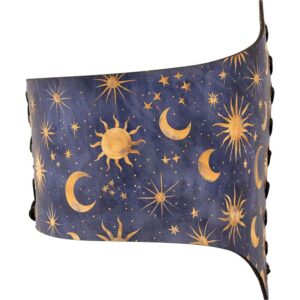 Celestial Midnight Leather Waist Cincher