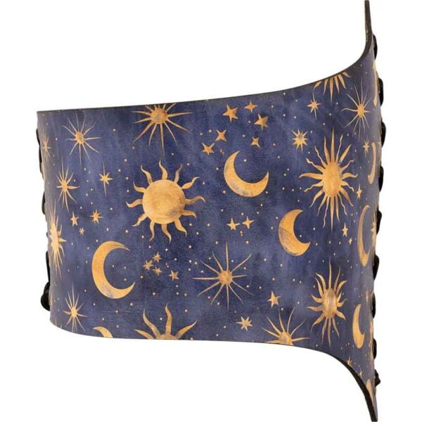 Celestial Midnight Leather Waist Cincher