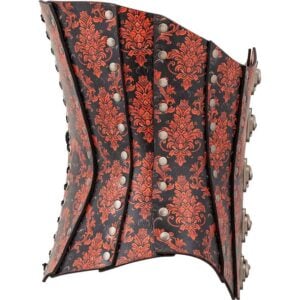 Gothic Damask Leather Corset