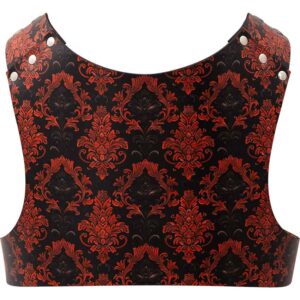 Gothic Damask Leather Jacket