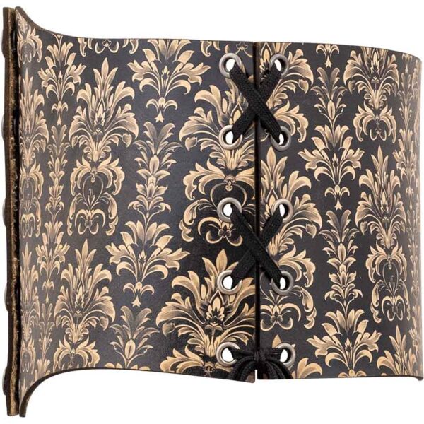 Acanthus Damask Snap Front Waist Cincher