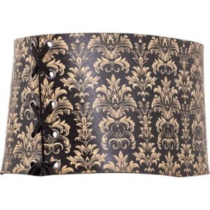 Acanthus Damask Snap Front Waist Cincher