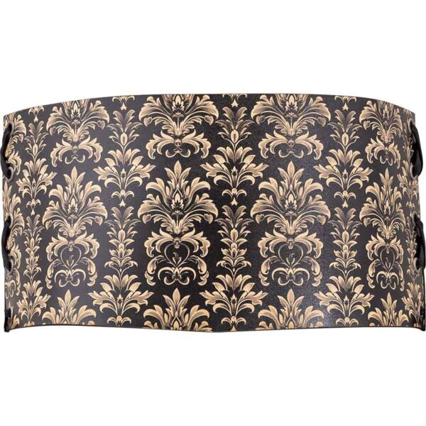 Acanthus Damask Snap Front Waist Cincher