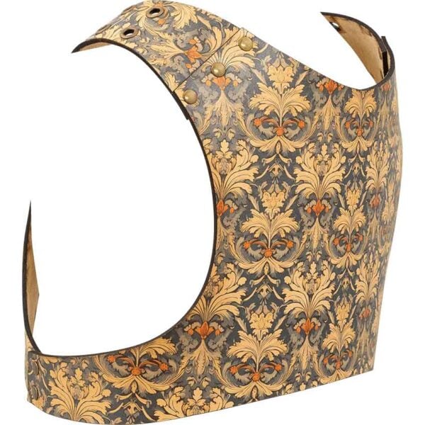 Muted Blue and Beige Leather Jacket