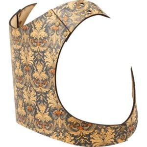 Muted Blue and Beige Leather Jacket