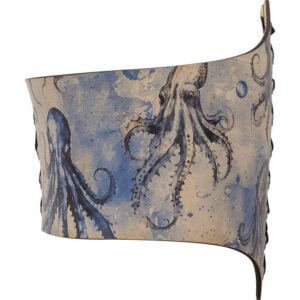 Blue Kraken Leather Waist Cincher