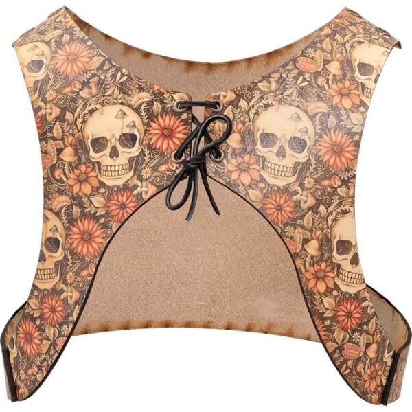 Cottagecore Skull Leather Jacket