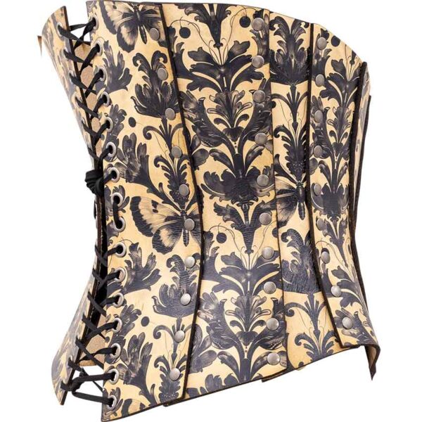 Gothic Entomology Leather Corset