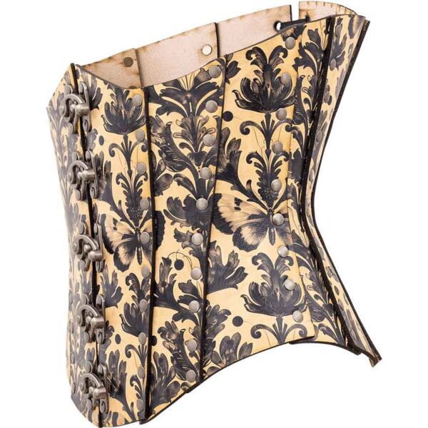 Gothic Entomology Leather Corset