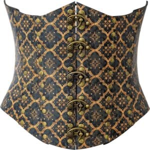 Medieval Quatrefoil Leather Corset