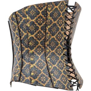 Medieval Quatrefoil Leather Corset