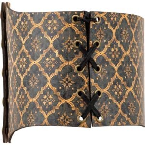 Medieval Quatrefoil Snap Front Waist Cincher