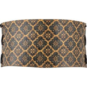 Medieval Quatrefoil Snap Front Waist Cincher