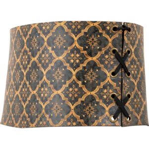 Medieval Quatrefoil Snap Front Waist Cincher