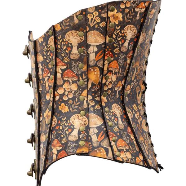 Wild Mushroom Leather Corset