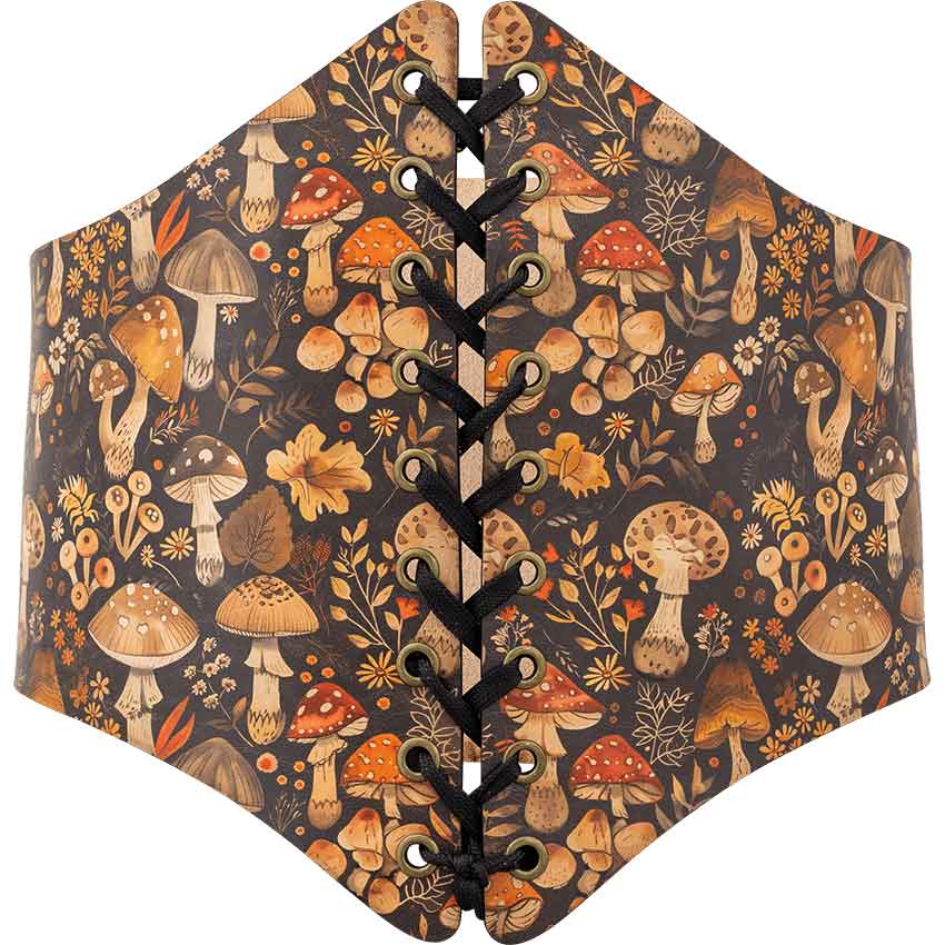 Wild Mushroom Leather Waist Cincher